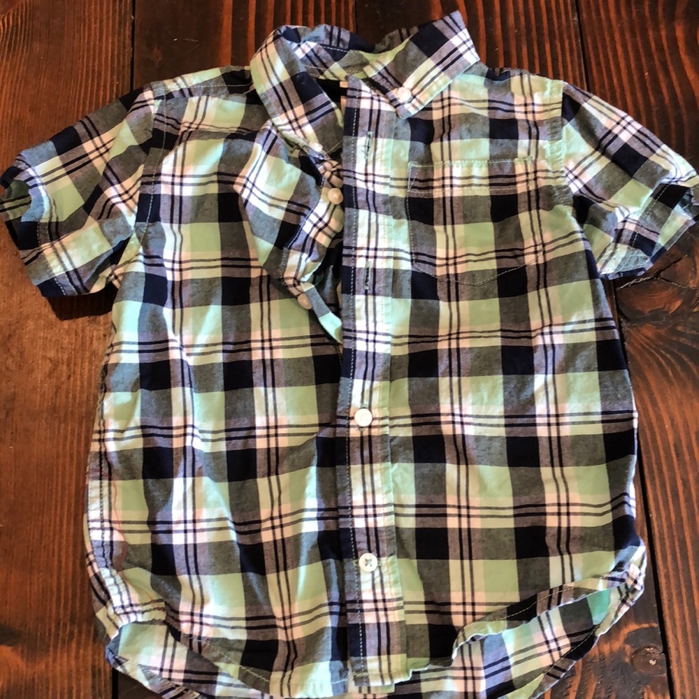 Short sleeve plaid tee